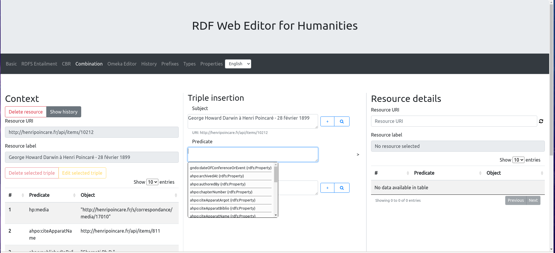 Image illustration du projet RDF Web Editor for Humanities