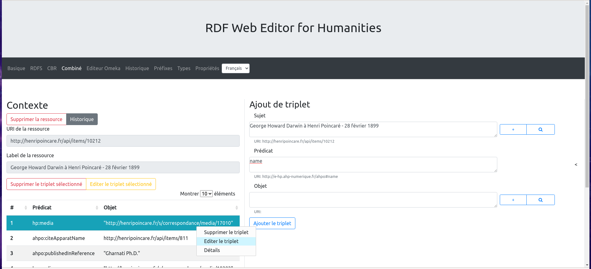 Image illustration du projet RDF Web Editor for Humanities